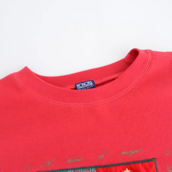 Vintage Honors  Plus Size Red Christmas Holiday Magic Crewneck Size 26/28 - Picture 8 of 10